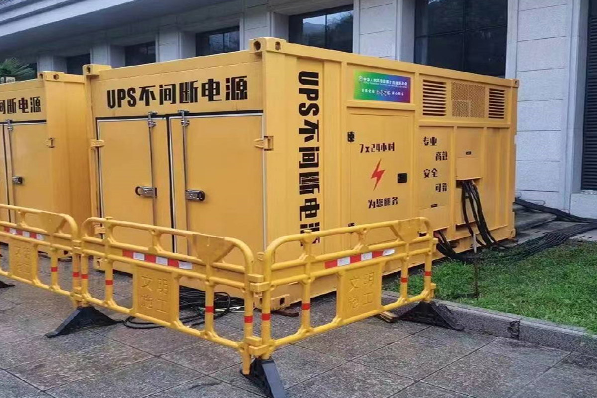 古县发电机租赁施工现场
