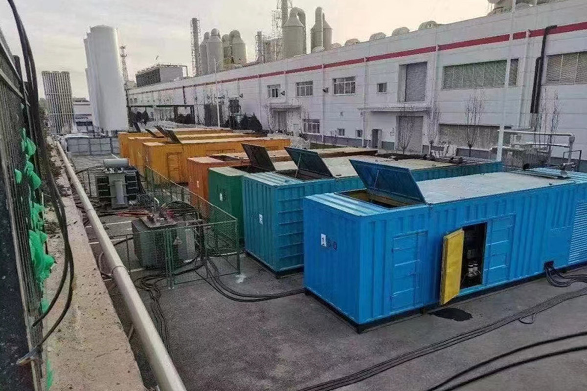古县发电机租赁施工现场